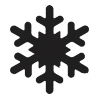 snowflake icon black