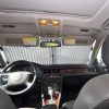 retractable folding sunshade inside the car